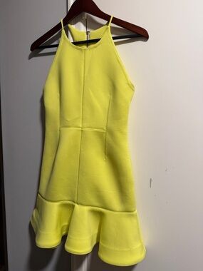 Bright Yellow Frill Dress